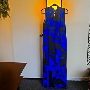 Multicolor Graphic Print cinched tank Jumpsuit.